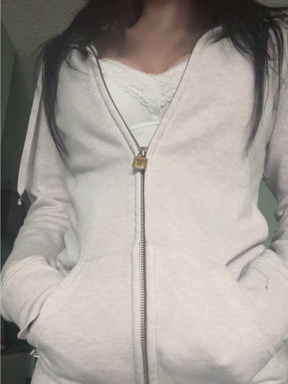 TNA vintage lilac zip up hoodie Size XXS